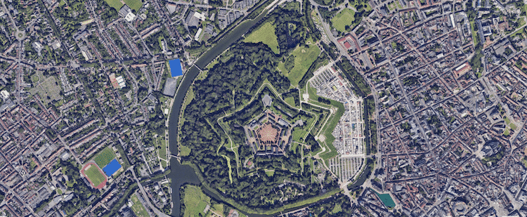 vue d'ensemble du quartier de la citadelle Lille