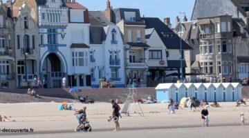 vue du front de mer de Bray-Dune
