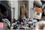 vue en gros plan des chaussures et petits mots laissés sur le tombeau d'Erkembode